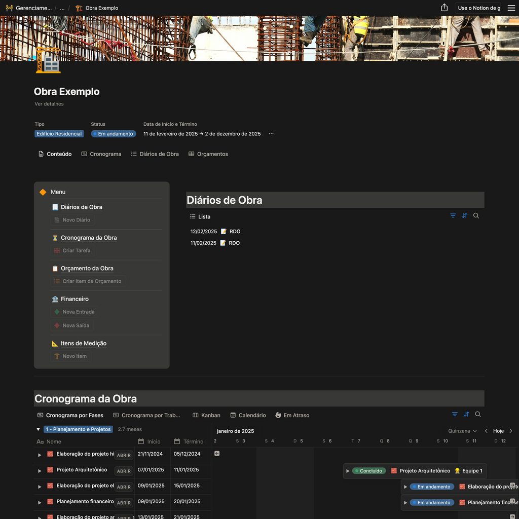 Gerenciamento de Obras