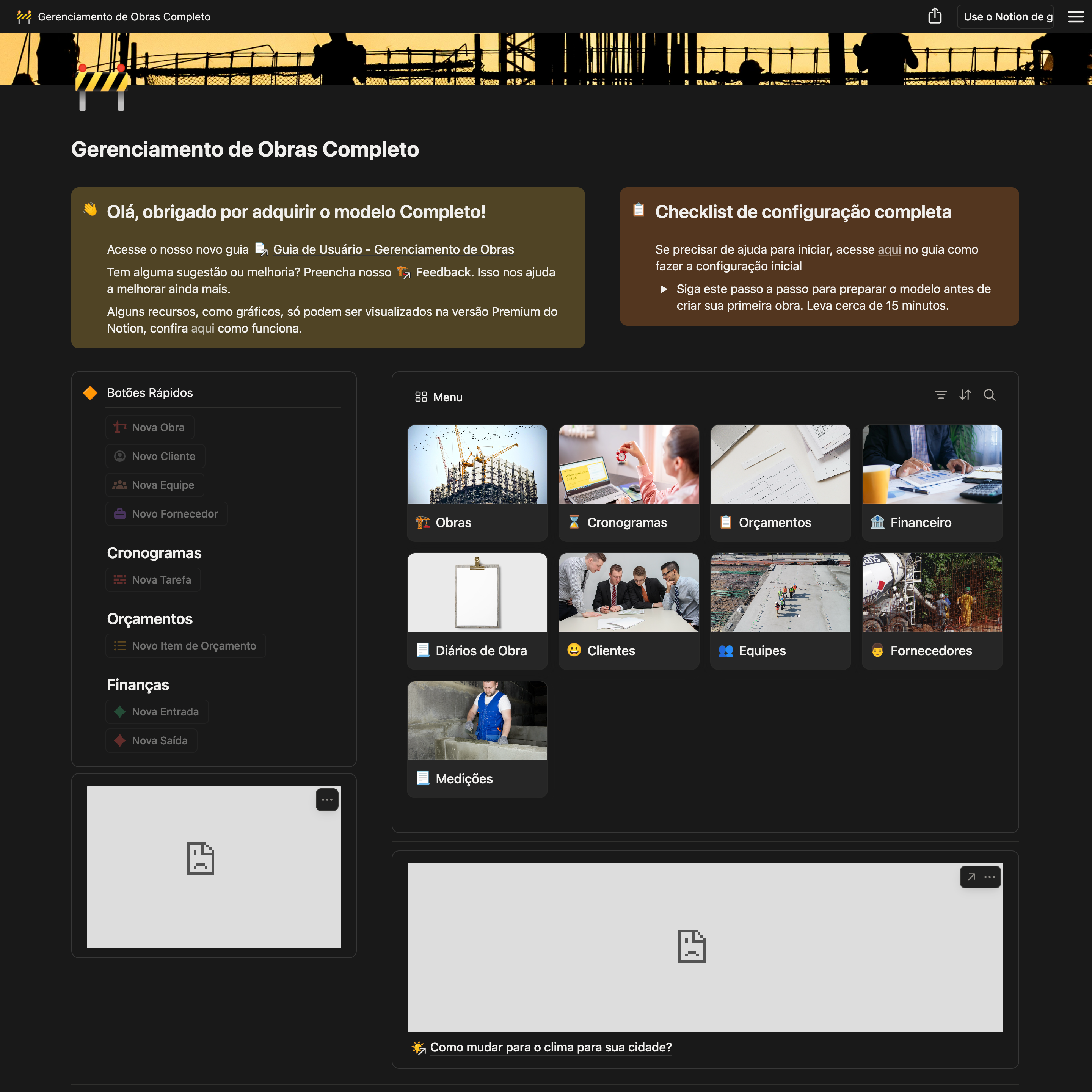Gerenciamento de Obras