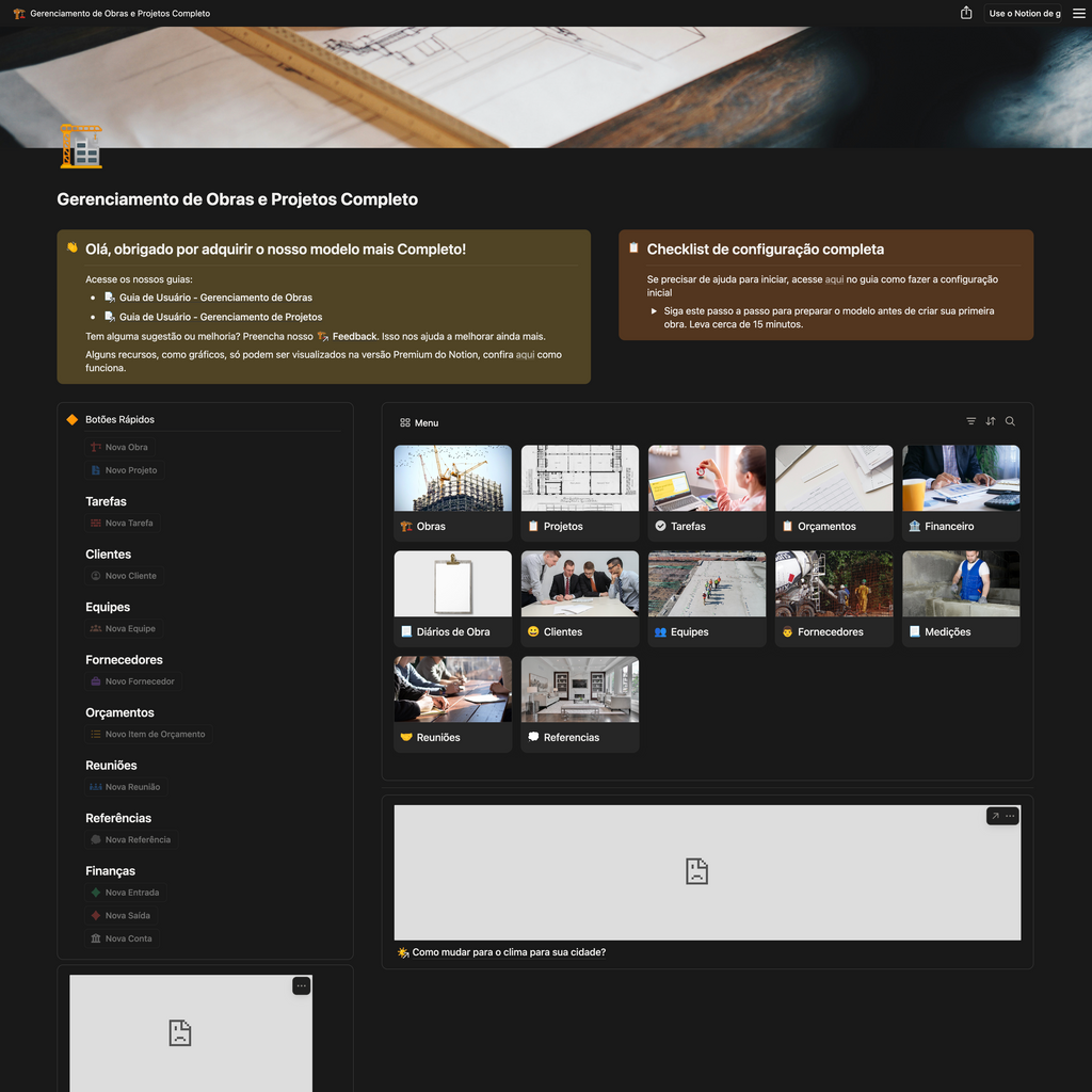 Gerenciamento de Obras e Projetos