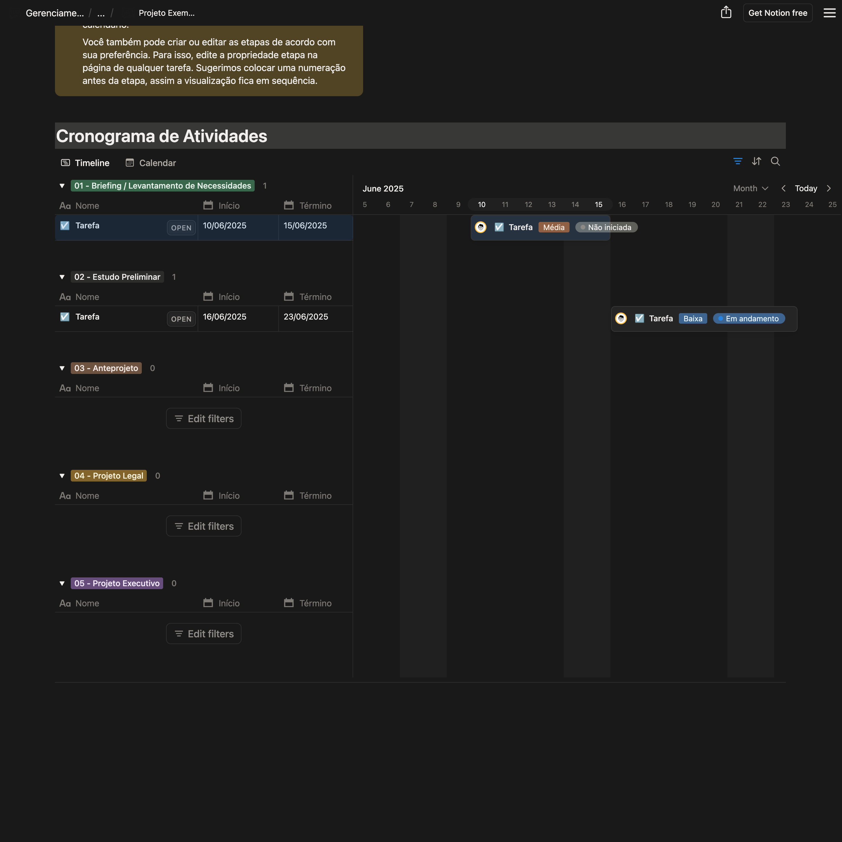 Gerenciamento de Projetos